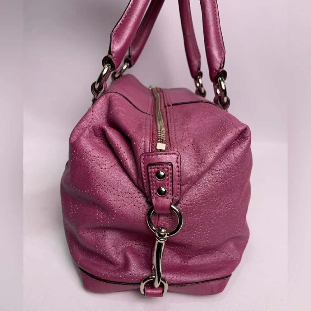 Coach Ashley Pink Leather Convertible Hobo Bag Mauve - Picture 4 of 15